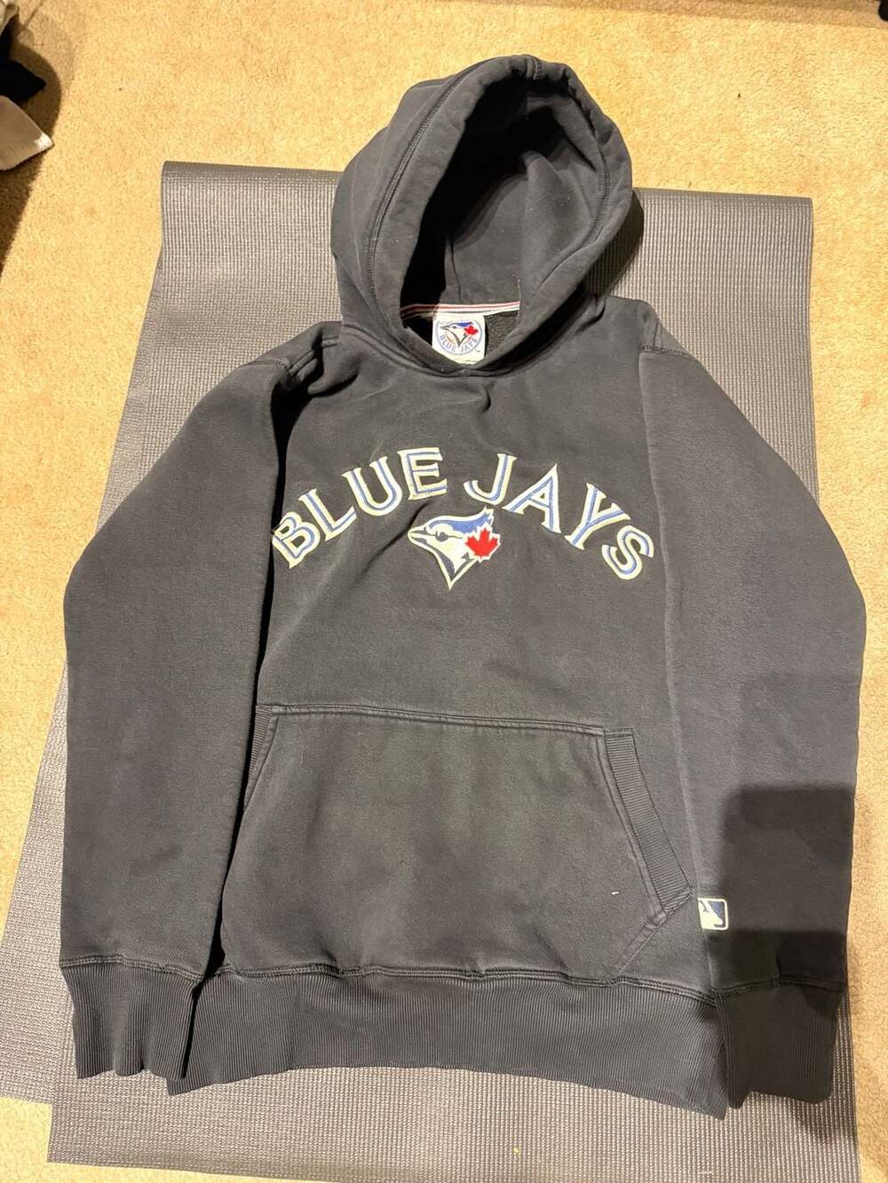 Toronto Blue Jays MLB Black Pullover Hoodie Sweatshirt Size XL